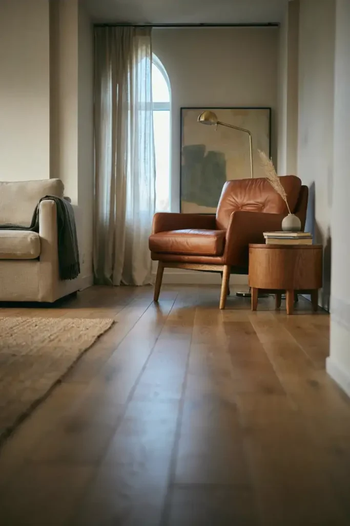 Contemporary Leather Accent Chair