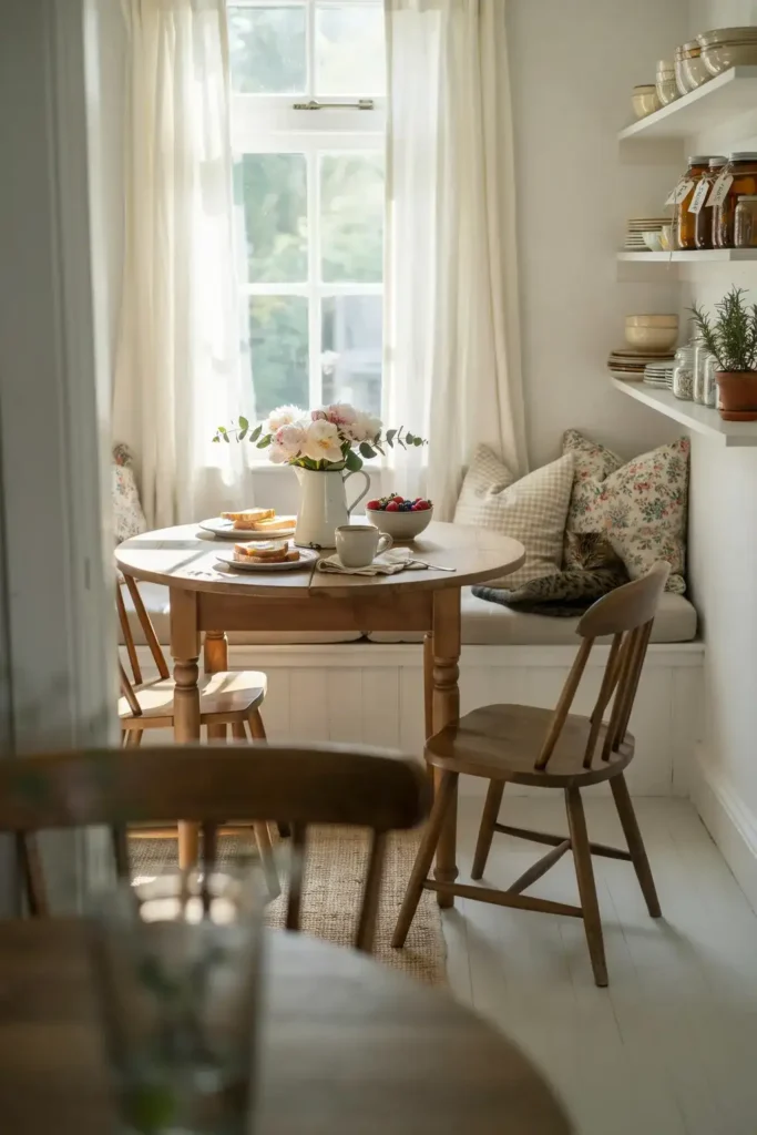 Cozy Country Kitchen Breakfast Nook