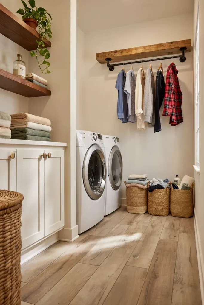  DIY Hanging Rod for Air-Drying Clothes
