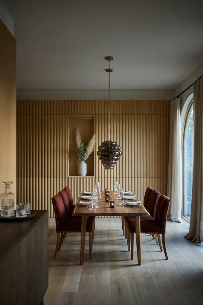 Dining Room Featuring High-End Custom Furniture