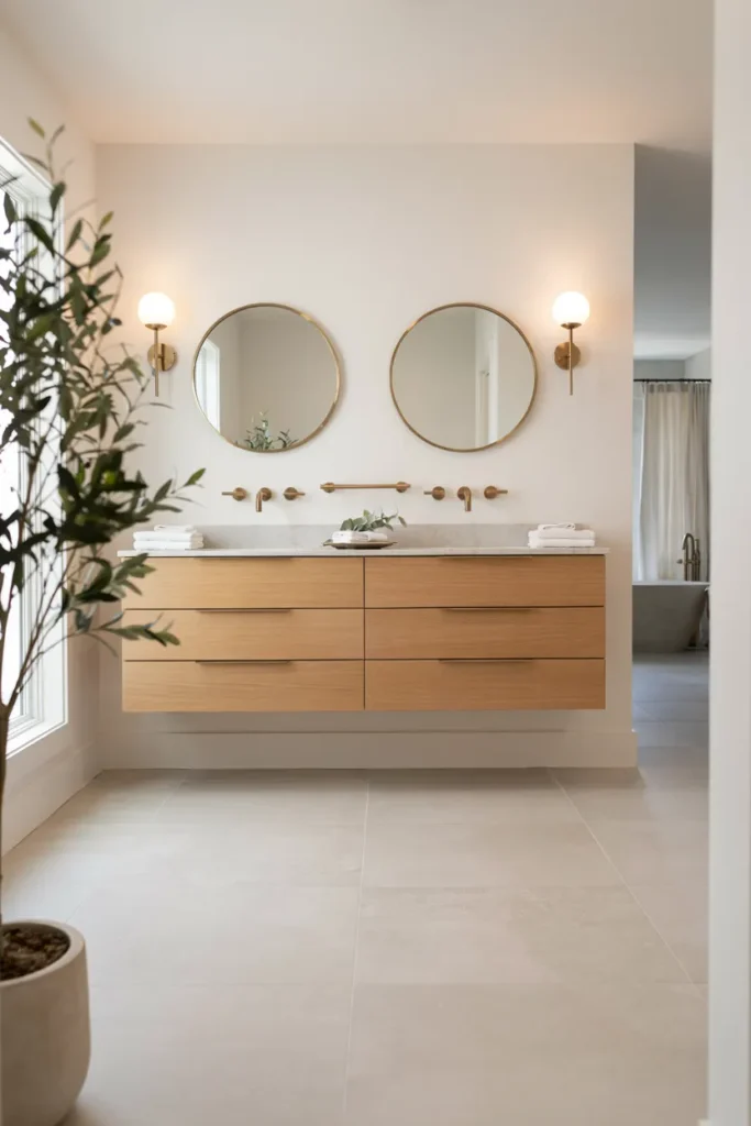 Double Vanity Layout