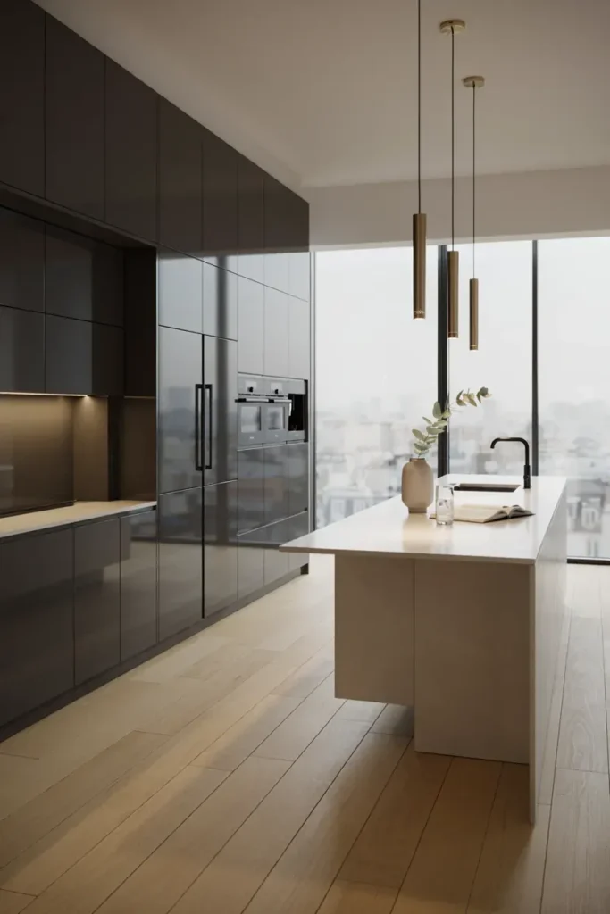Elegant High-Gloss Cabinet Designs