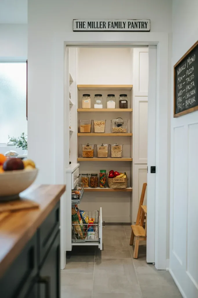 Family-Friendly Pantry Organization System
