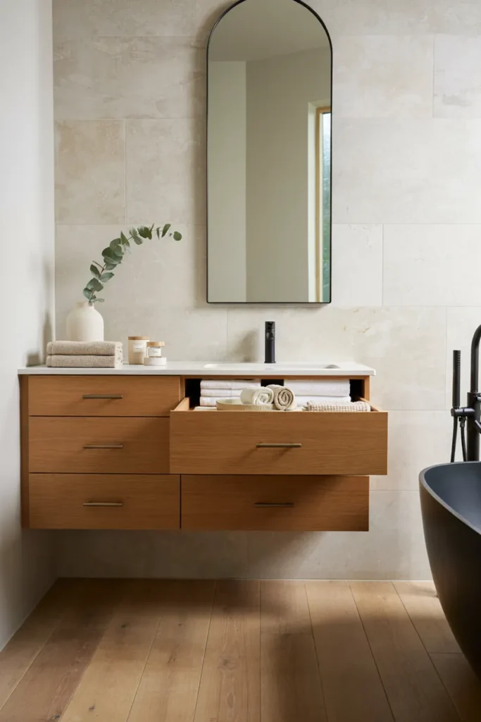 Floating Vanity Storage for Modern Bathrooms