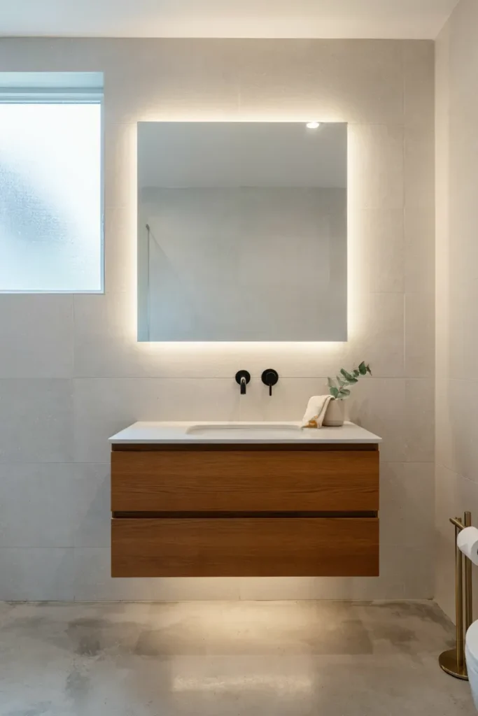  Floating Vanity with Hidden Storage