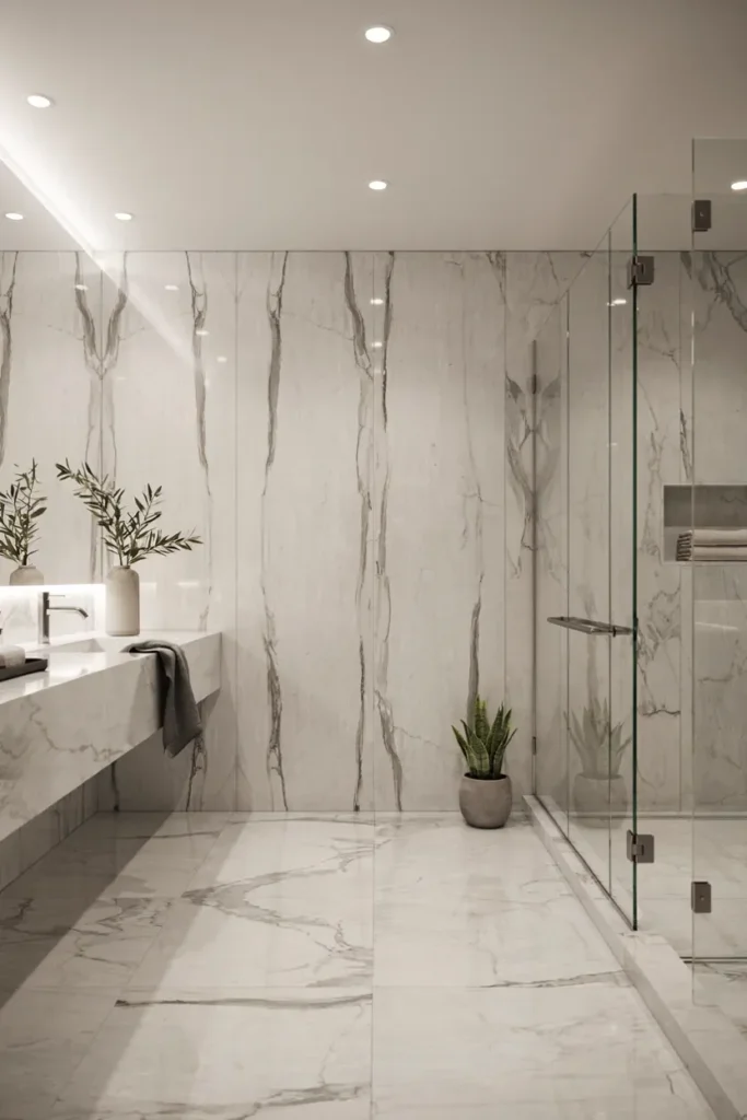 Floor-to-Ceiling Marble