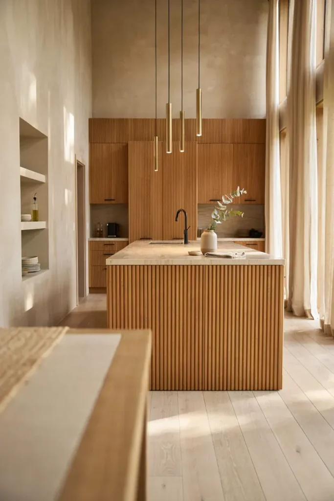 Fluted Wood Details
