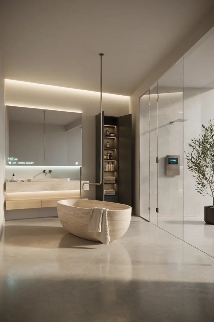 Fully Integrated Smart Bathroom Design
