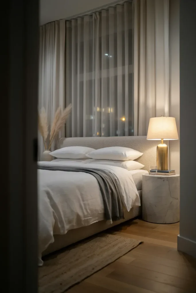 Gold Accent Bedroom Lamp