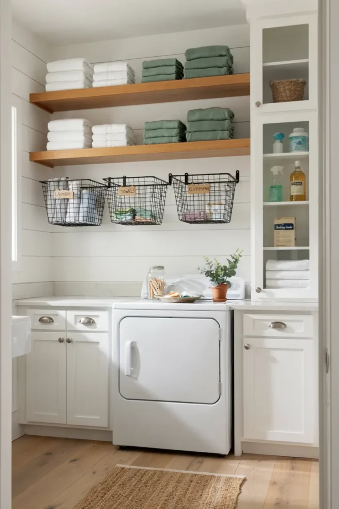 Install Under-Shelf Storage Baskets