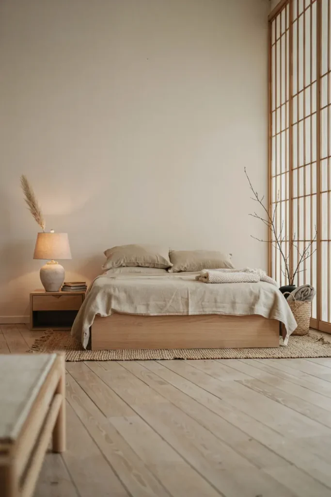 Japandi Minimalist Bedroom for Modern Living