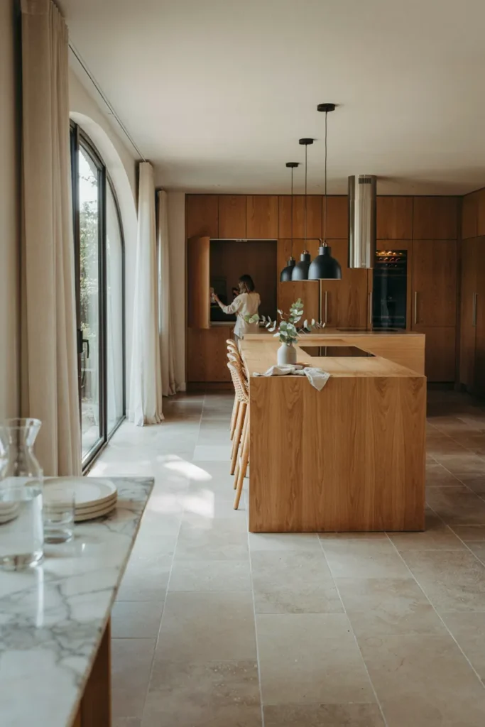 Kitchen with Functional Dining Island