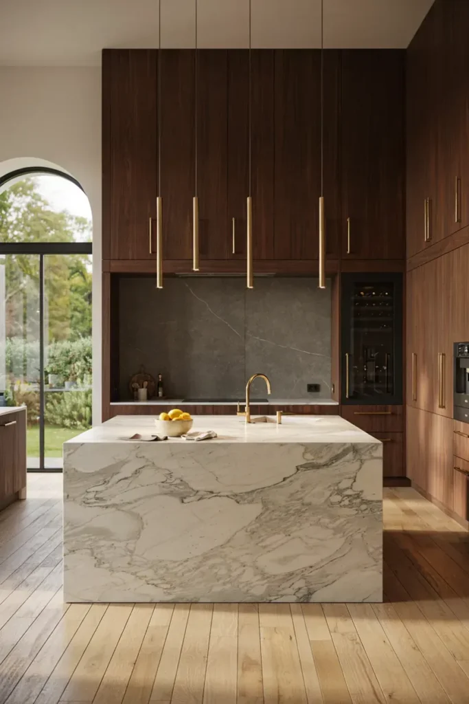 Luxury Cabinets with Gold Hardware