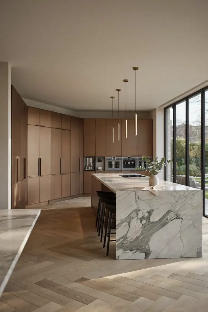 Luxury Kitchen with Marble Accents