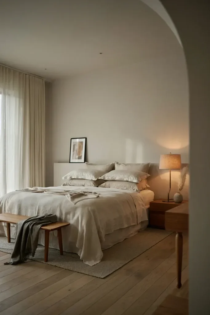 Luxury Minimalist Bedroom with Elegant Details