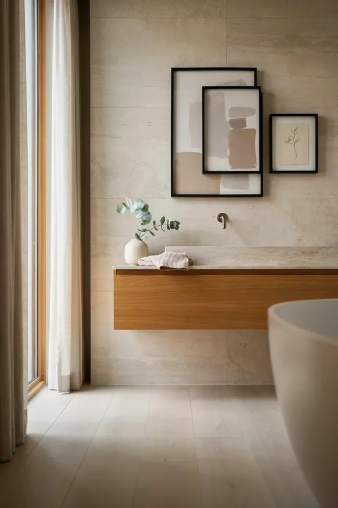 Minimalist Bathroom Wall Art for a Clean Look