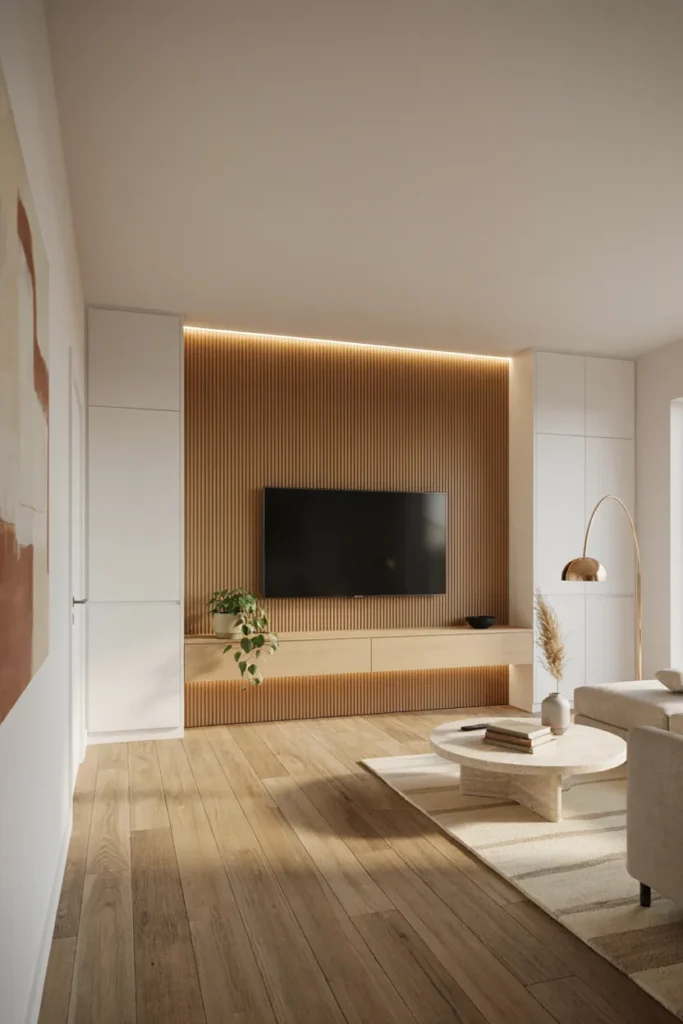 Minimalist Entertainment Wall