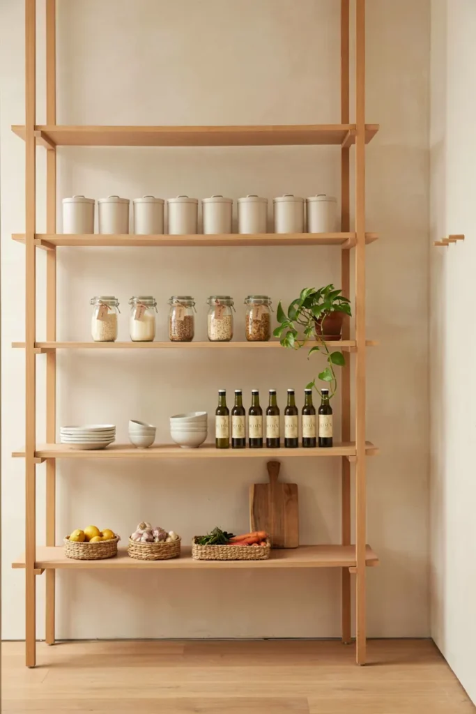 Minimalist Pantry with Clean Organization