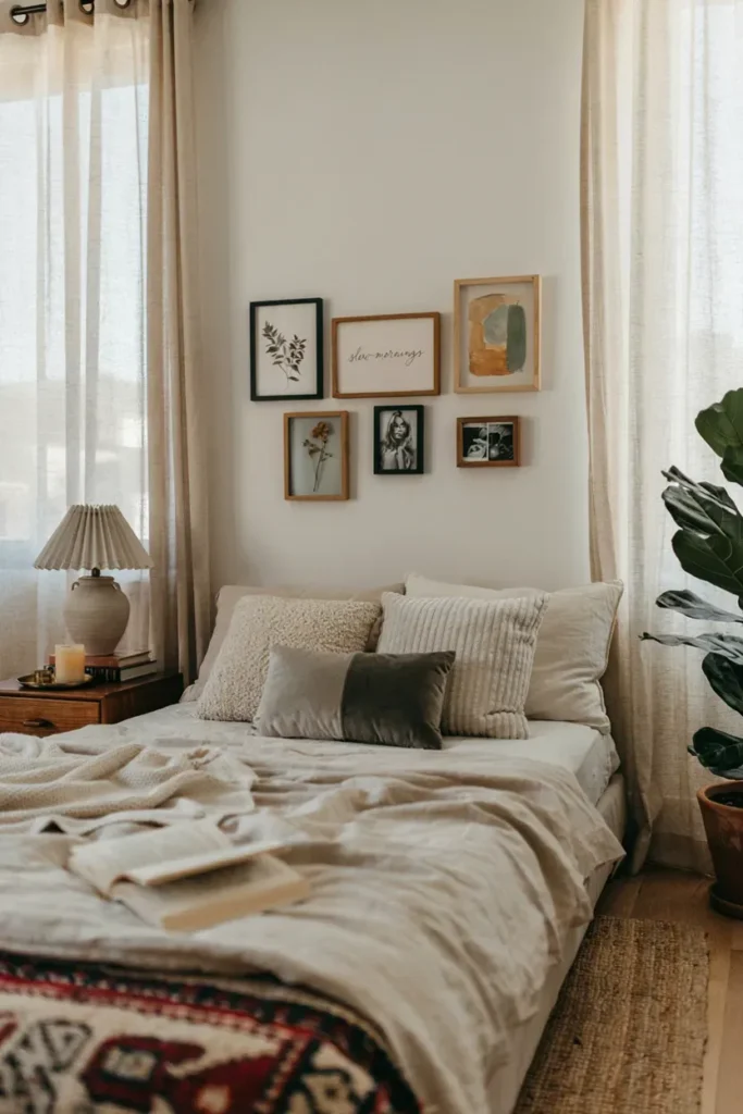 Modern Aesthetic Bedroom with Personalized Décor