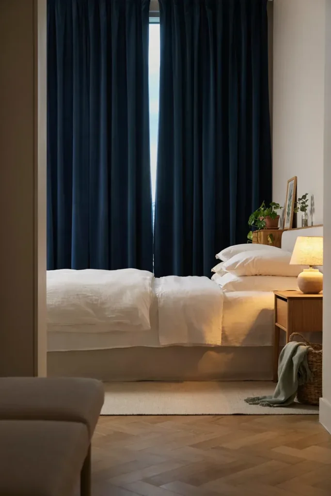Modern Blue Blackout Curtain Ideas