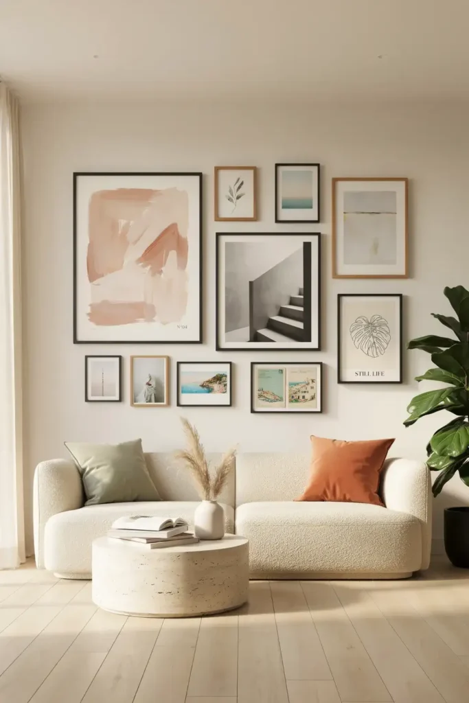 Modern Gallery Wall Arrangement