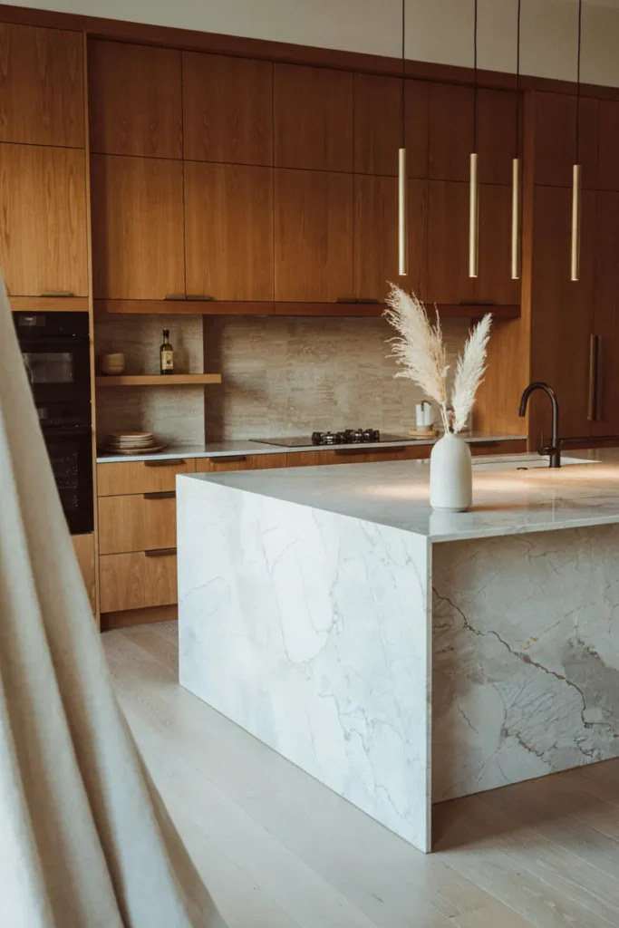 Modern Kitchen Featuring Mixed Materials