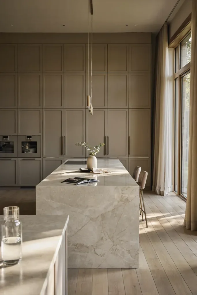 Modern Kitchen with Floor-to-Ceiling Cabinets