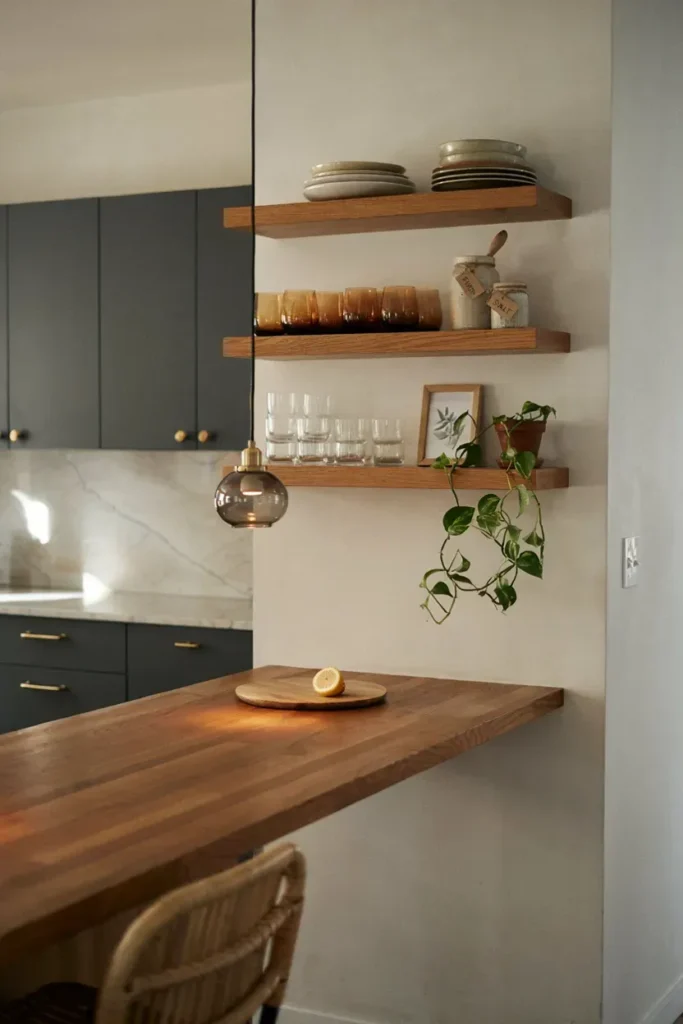  Modern Kitchen with Open Shelving