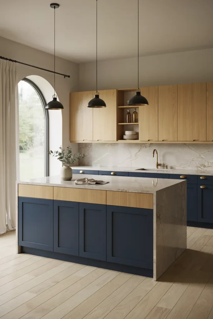 Modern Kitchen with Two-Tone Cabinetry