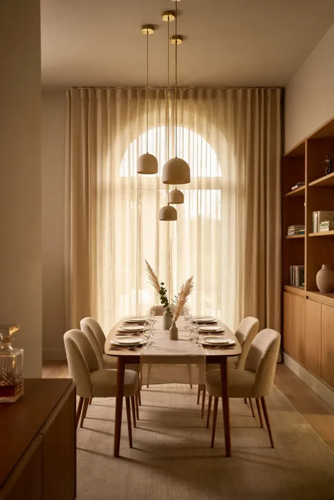 Modern Luxury Dining Room in Neutral Tones