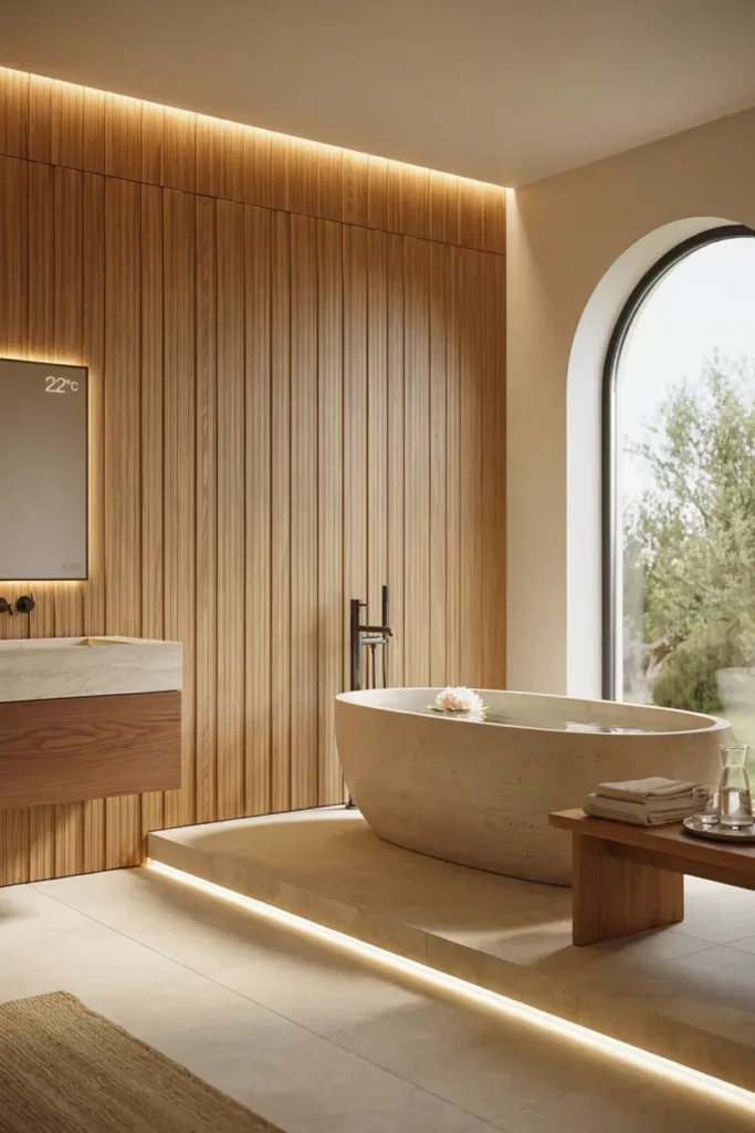 Modern Spa-Inspired Smart Bathroom