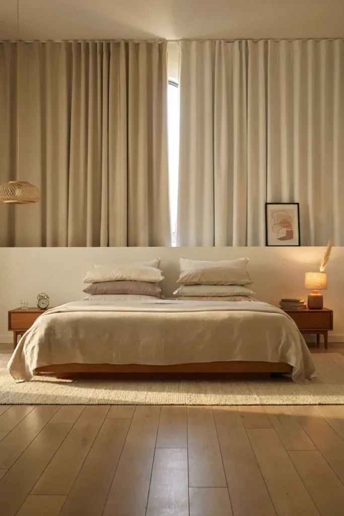 Modern Two-Tone Curtain Design