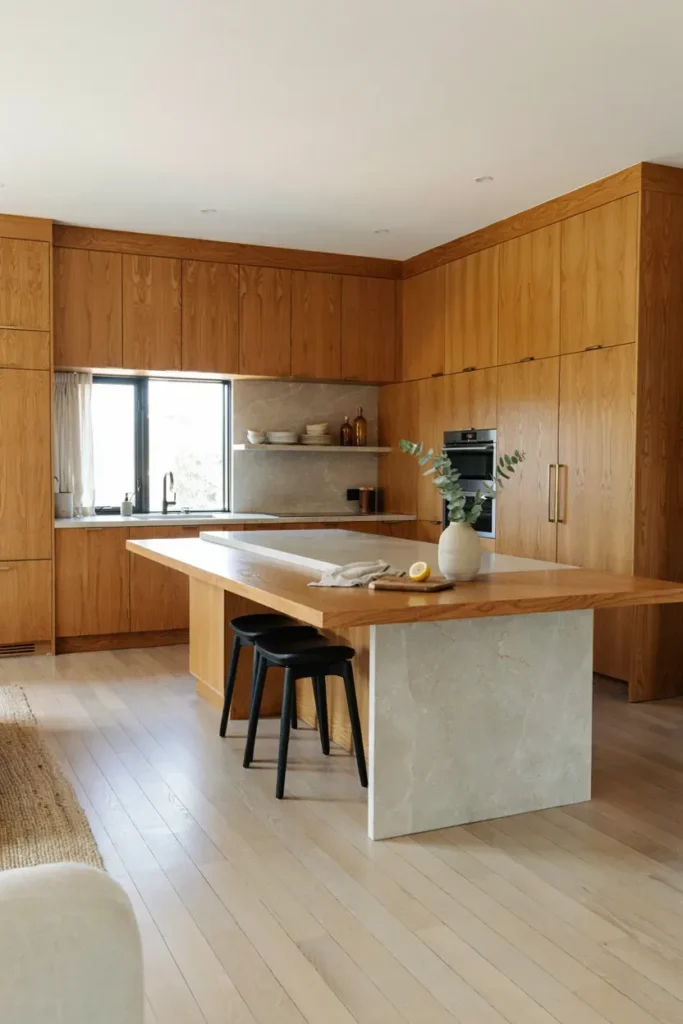 Natural Oak Modern Cabinet Design