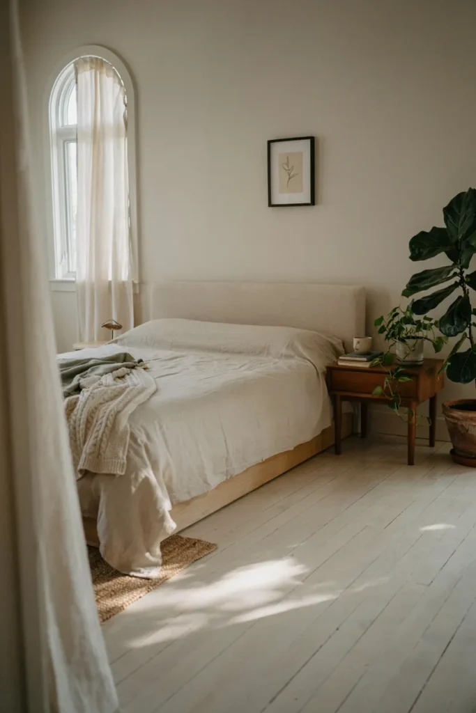 Nature-Inspired Minimalist Bedroom Design