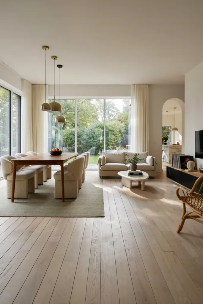 Open-Concept Dining Room with Modern Elegance
