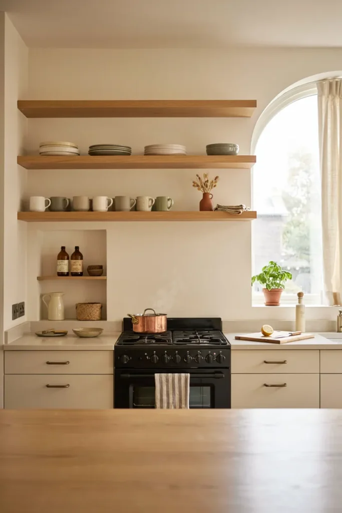 Open Shelving Kitchen Remodel Design