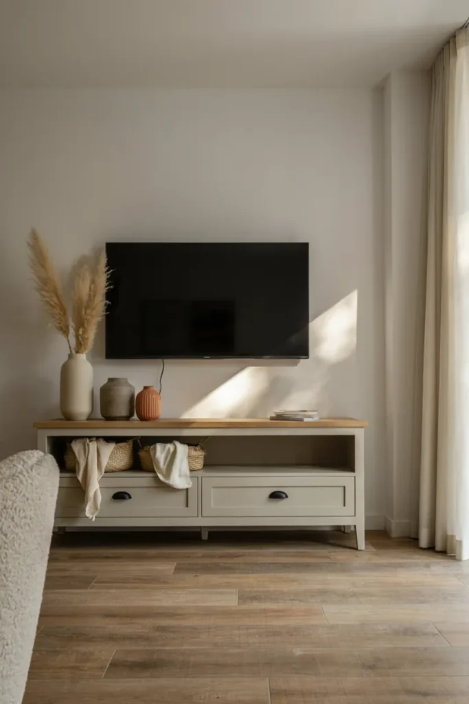 Painted Media Console