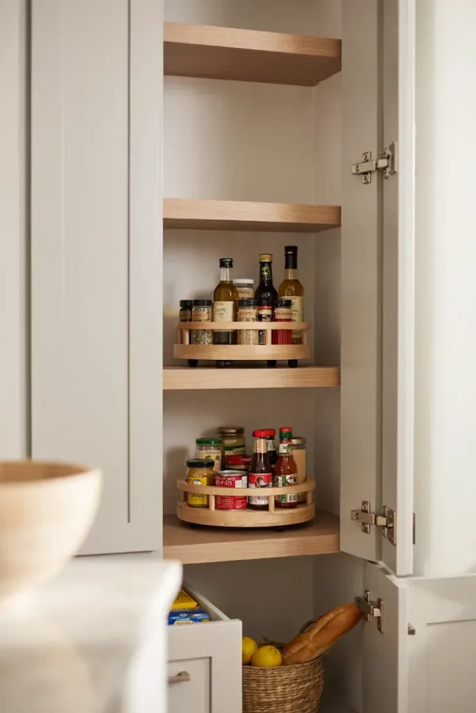 Pantry Organization with Lazy Susan's