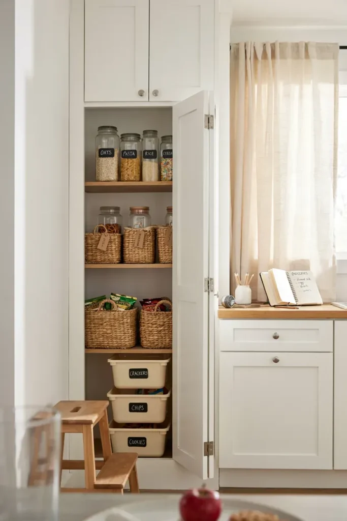 Pantry with Dedicated Snack Storage