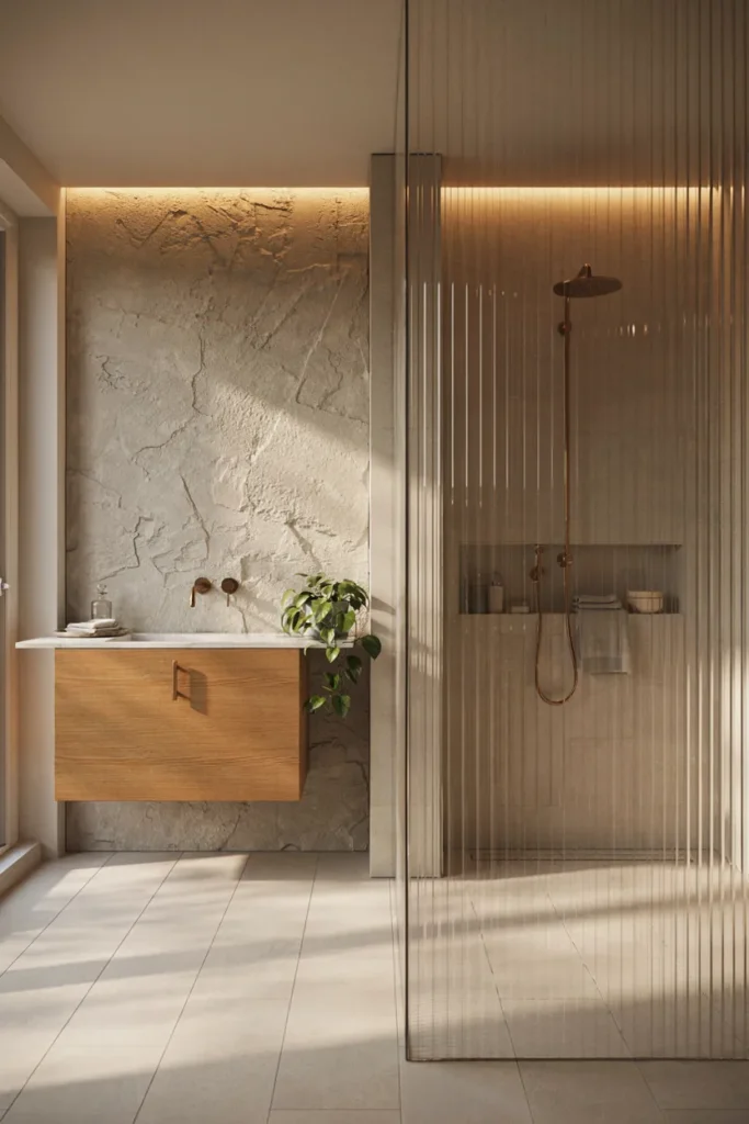 Ribbed Glass Divider