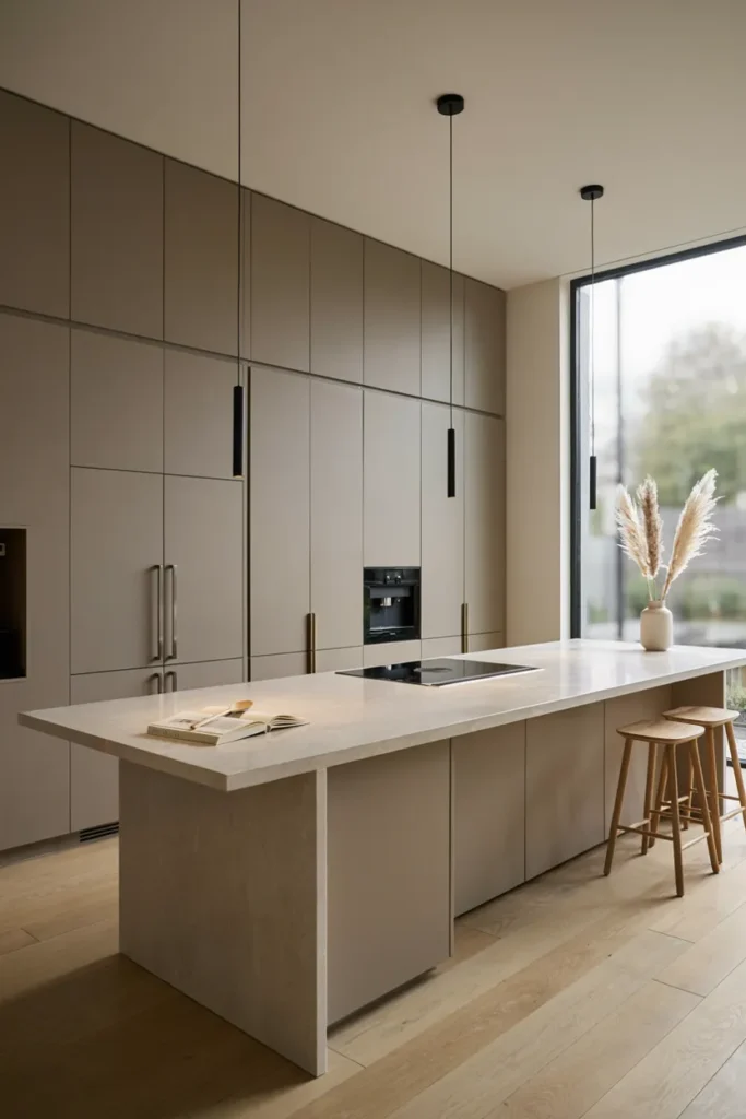 Sleek Handleless Cabinet Design