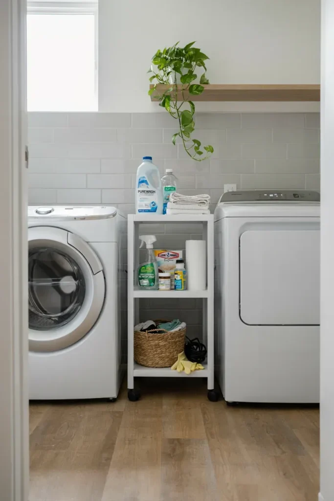 Slim Rolling Cart Storage Solution