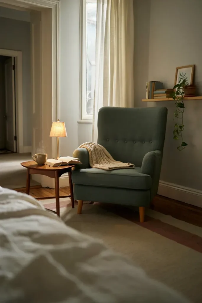 Small Bedroom with a Relaxing Reading Nook