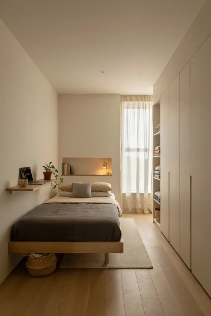 Small Minimalist Bedroom for Compact Spaces