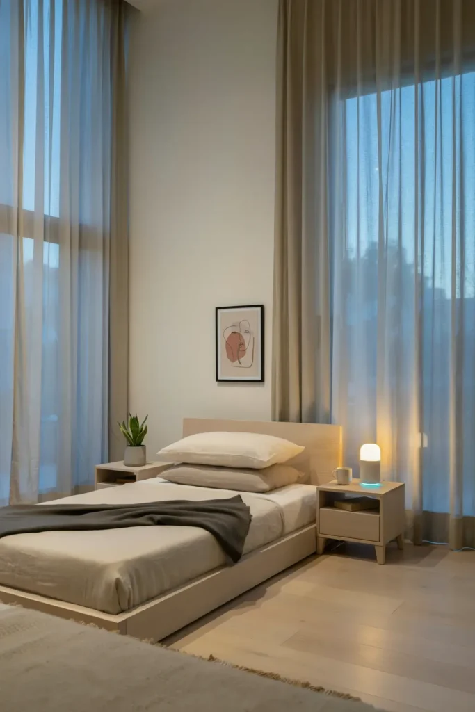 Smart LED Bedroom Lamp Design