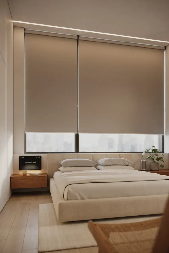 Smart Minimalist Bedroom with Modern Technology