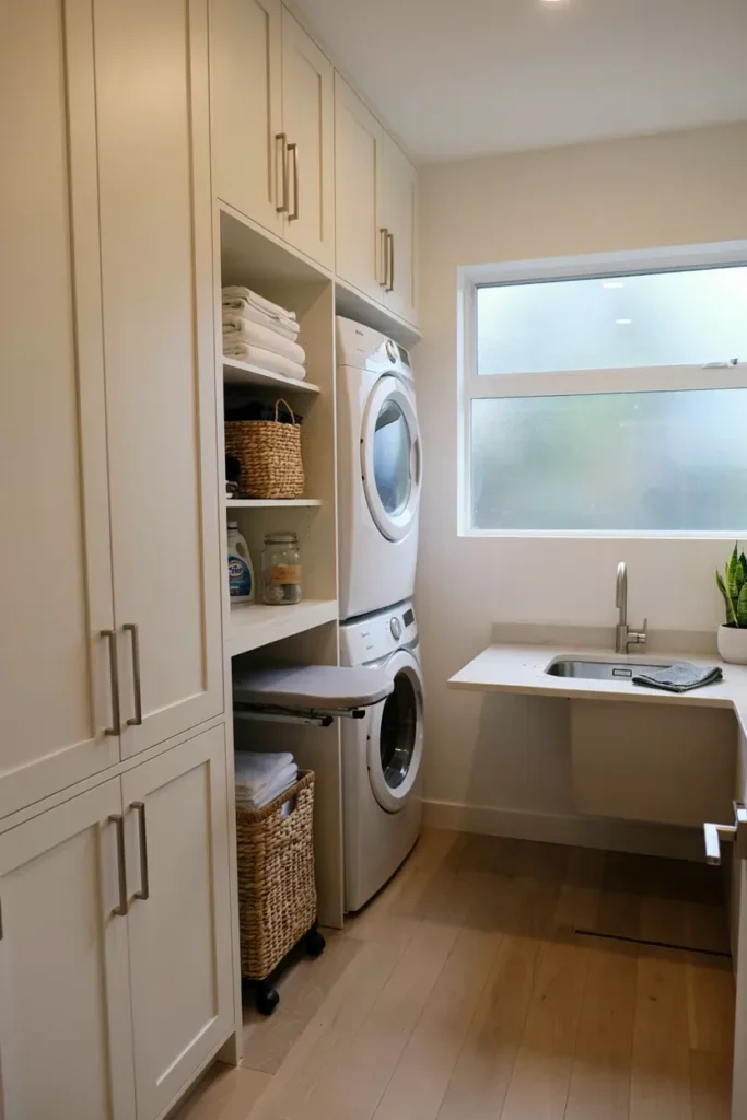  Space-Saving Cabinets for Small Laundry Areas
