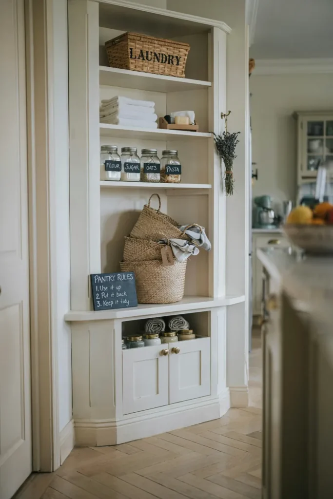 Space-Saving Corner Pantry Design