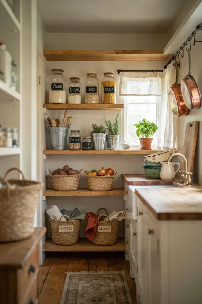Timeless Farmhouse Pantry for Maximum Storage