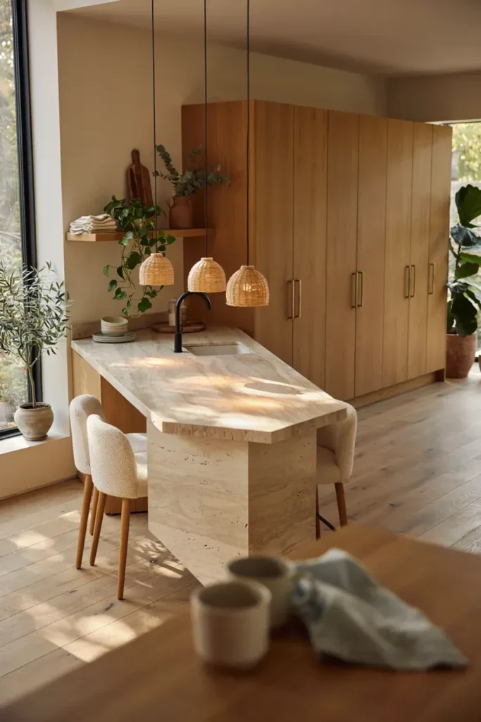Timeless Modern Kitchen with Natural Elements